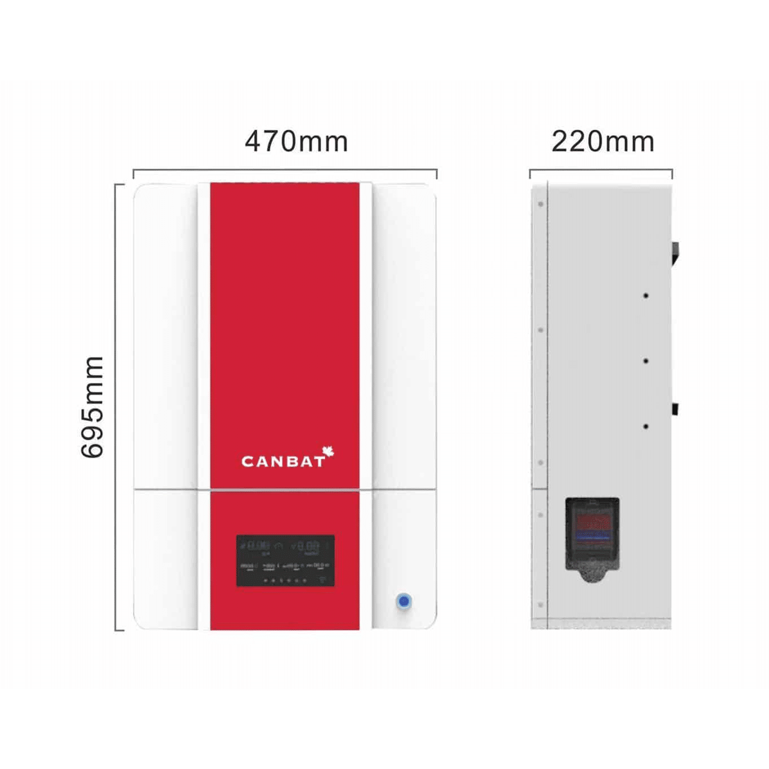 48V 120Ah Lithium Battery Dimensions (LiFePO4)