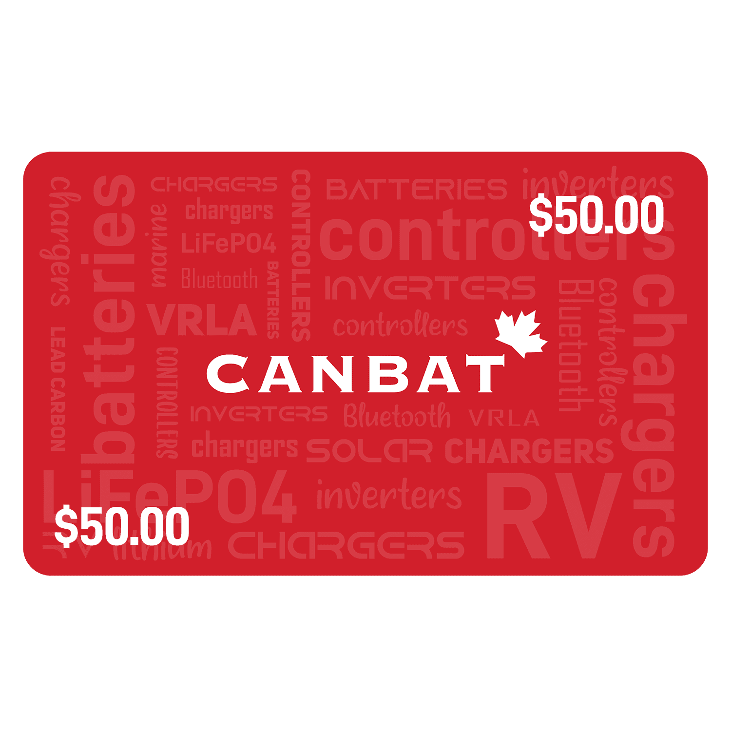 CANBAT $50 GIFT CARD