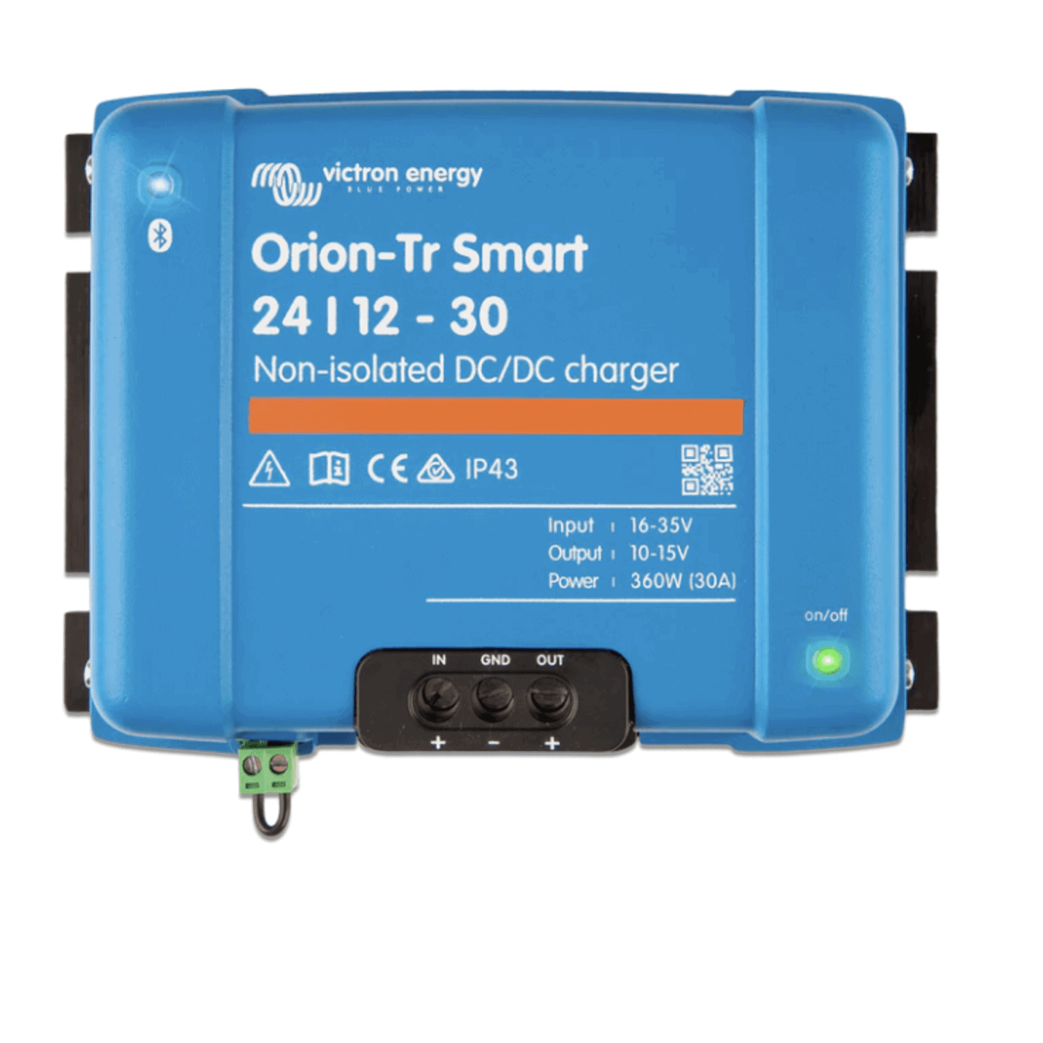 Orion-Tr Smart Non-Isolated 24/12V 30A DC to DC charger (LiFePO₄)